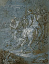 Grundsteinlegung für die Errichtung des Kreuzes, ca. 1680